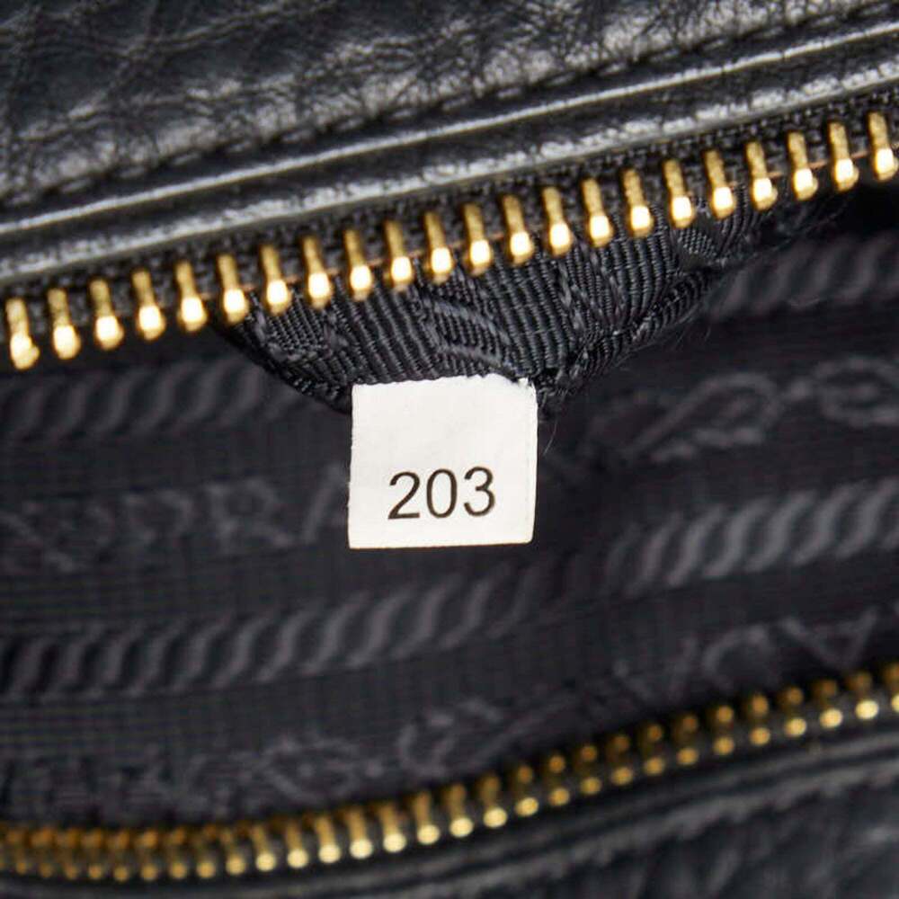 PRADA Black Leather Shoulder Bag - Picture 13 of 13